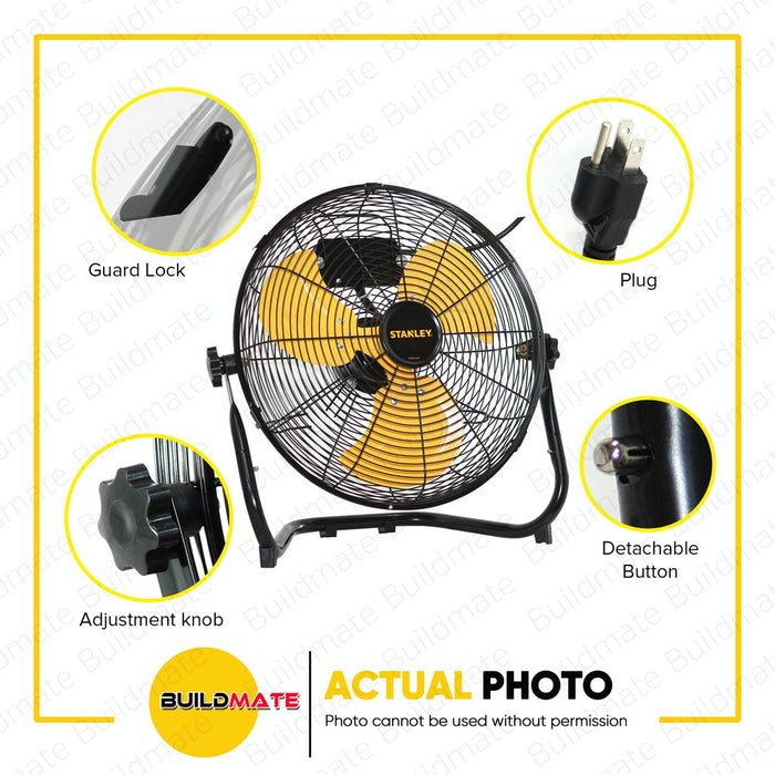 STANLEY 14" 50W Industrial Floor Fan LP-ST-14F-E •BUILDMATE•
