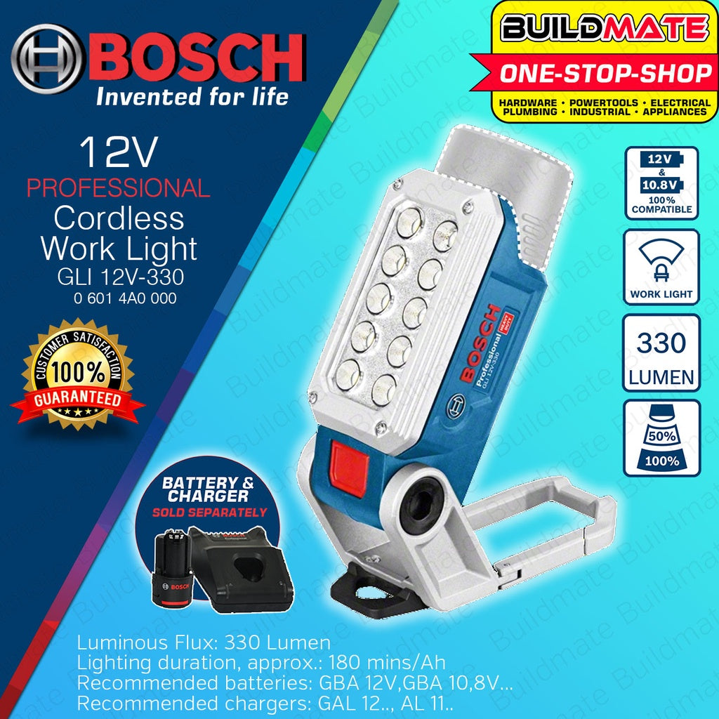 Bosch PML LI baretool Lampe de travail à batteries 18V Li-Ion (machine  seule) - 270lm