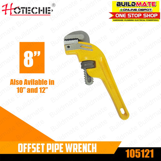 HOTECHE Offset Pipe Wrench 8" 150121 •BUILDMATE•