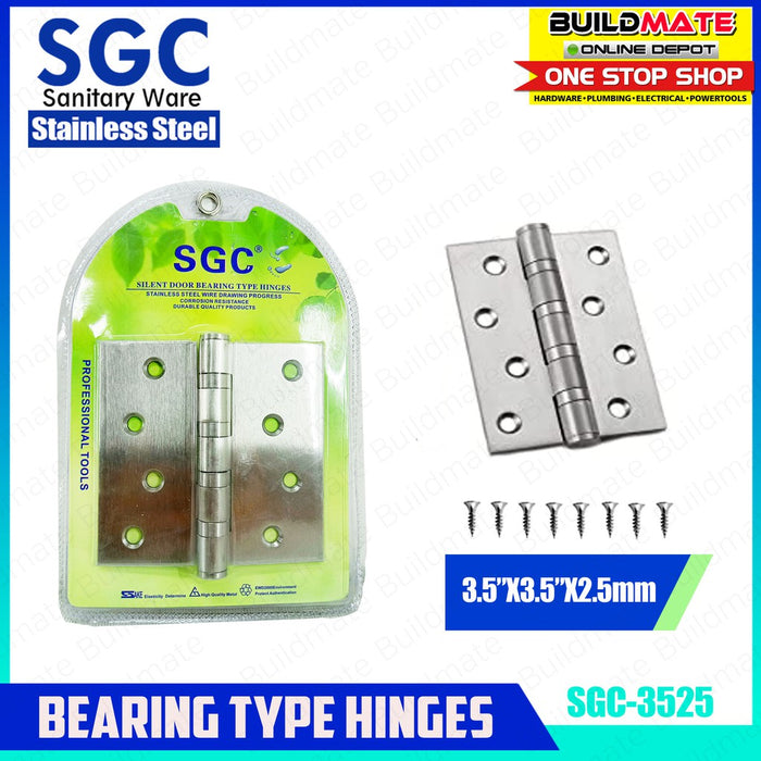 S.G.C. Stainless Steel Bearing Type Hinges SOLD IN PAIR •BUILDMATE•