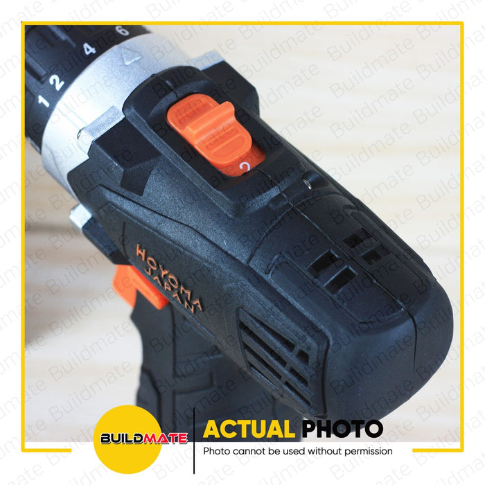 HOYOMA Japan Cordless Drill 12V HT-CD12V1B with Battery and Charger + FREE ECO BAG •BUILDMATE• HYMPT