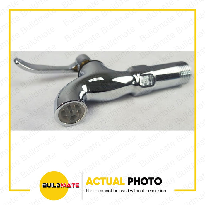S.G.C. Chrome Long Faucet for Garden Toilet Sink 2" S.G.C.-9022 •BUILDMATE•