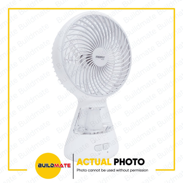 BUILDMATE Firefly Mini Table Fan with Night Light 3-Speed Multifunction Rechargeable Personal Fan FEL650