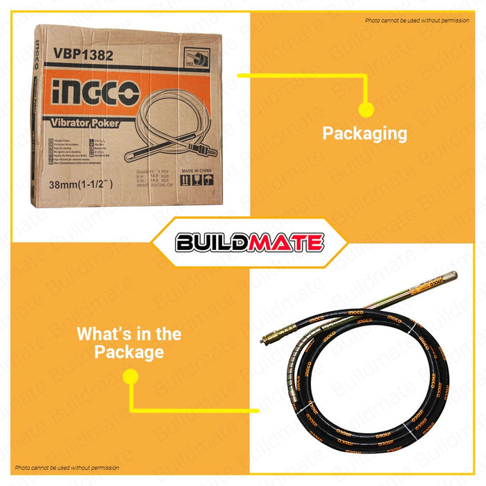 INGCO Concrete Vibrator Poker Hex VBP1382 100% ORIGINAL / AUTHENTIC •BUILDMATE• IHT