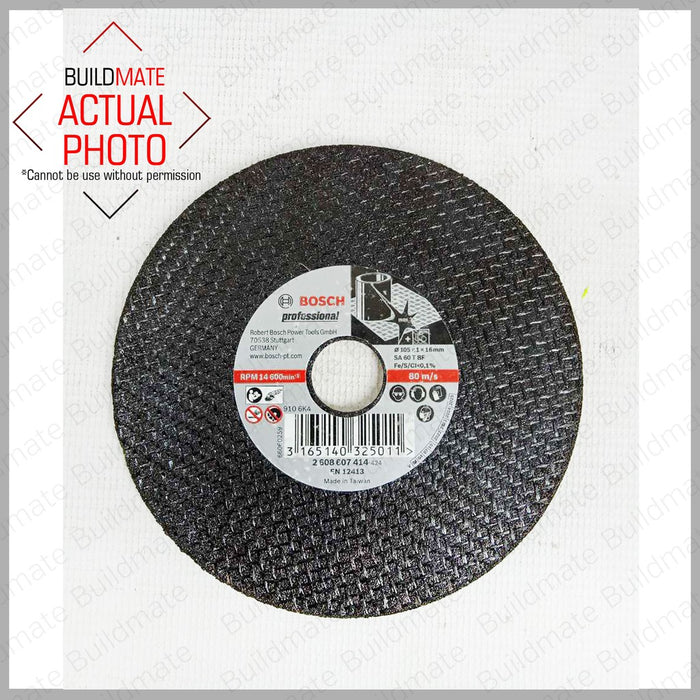 BOSCH Cutting Disc Extra THIN 1mm x 105mm 4" for INOX 2608607414 BAX •BUILDMATE•