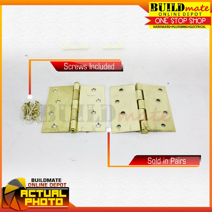 ARMSTRONG Brass Plated Loose Pin Door Hinges SOLD PER PAIR