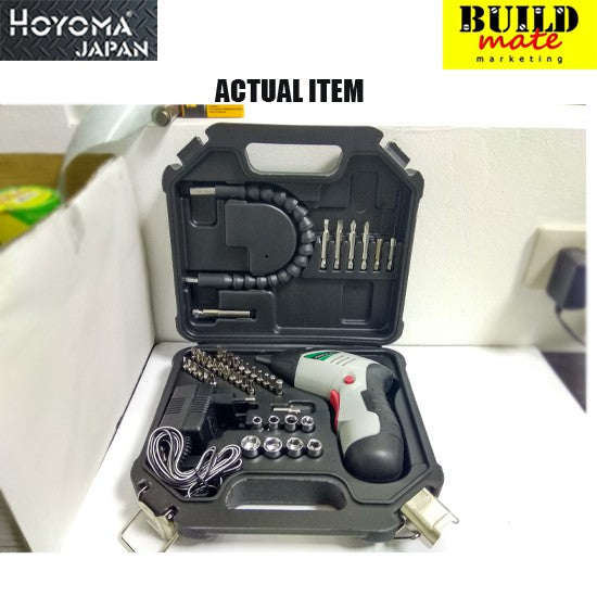 BUILDMATE Hoyoma 4.8V Cordless Drill with 46pcs Bits HT-CD46KIT HYMPT
