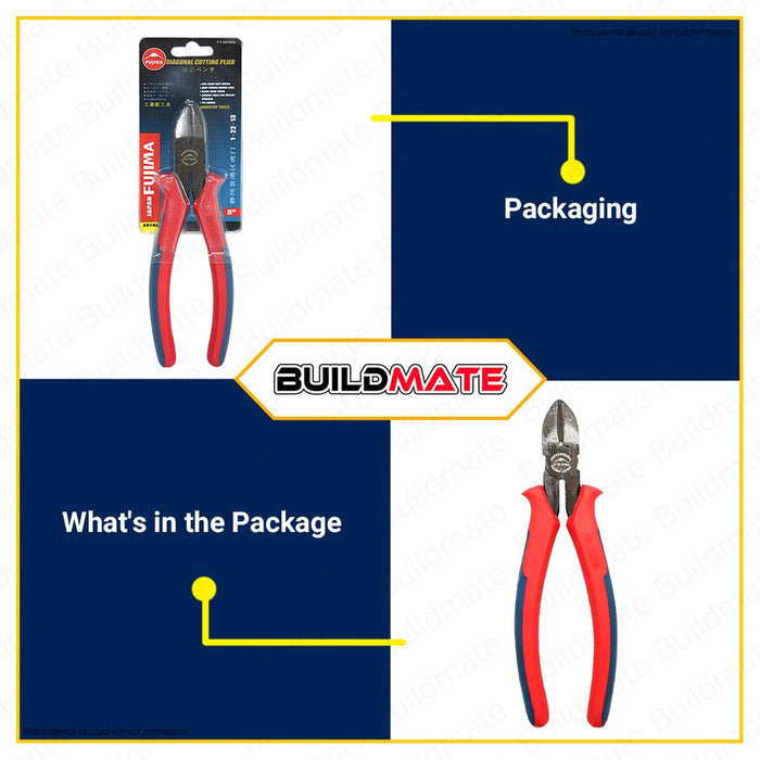 FUJIMA JAPAN Diagonal Cutting Plier 8" FT-DP806 •BUILDMATE•