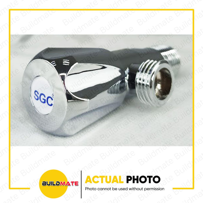 BUILDMATE SGC 3 Way Angle Valve 1/2" x 1/2" x 1/2" Stainless Steel Plumbing Diverter Water Multi Port Manual Control Valve SGC-8002