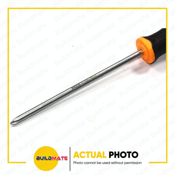 INGCO Phillips Screwdriver Cr-V 150mm | 200mm SOLD PER PIECE •BUILDMATE• IHT