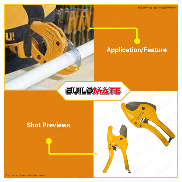INGCO Industrial 3-42mm PVC Pipe Cutter harp Blade Cutting Pipes Plumbing HPCS05428 •BUILDMATE• IHT