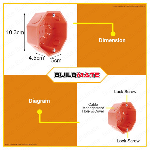 Omni Surface Type PVC Junction Box Shock Resistant WSJ-001 •BUILDMATE•