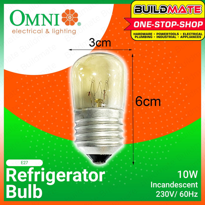 OMNI Refrigerator Bulb E12  E14  E27 SOLD PER PIECE Himalayan Salt Lamp Bulb •BUILDMATE•