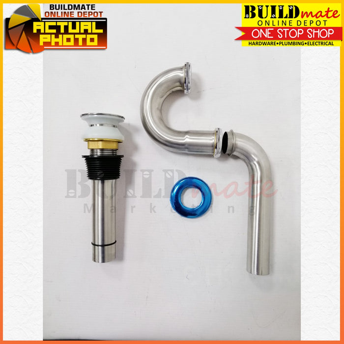 S.G.C. Stainless Steel P-Trap 1-1/4" SUS304-S.G.C.-2041+B6 •BUILDMATE•