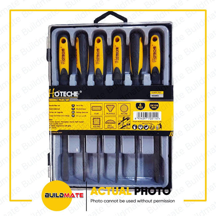 HOTECHE Needle File Set 6 PCS SET 403006 •BUILDMATE•