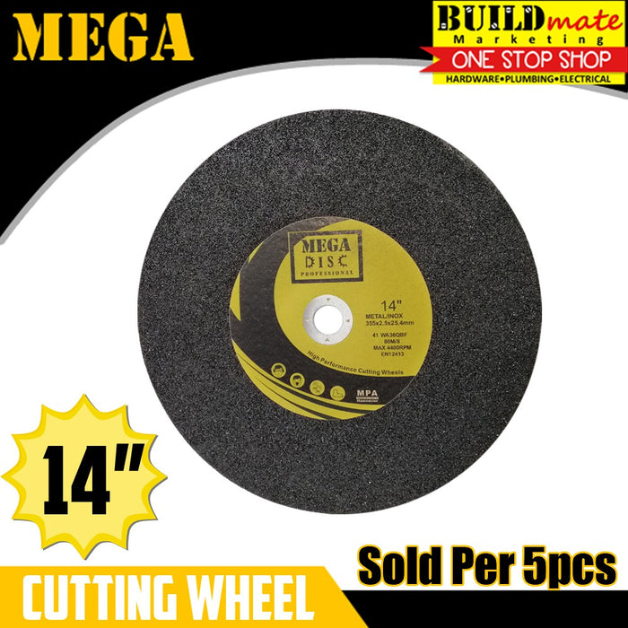 [WHOLESALE] MEGA 5PCS Cutting Wheel Cut Off Blade 14" •NEW ARRIVAL!•