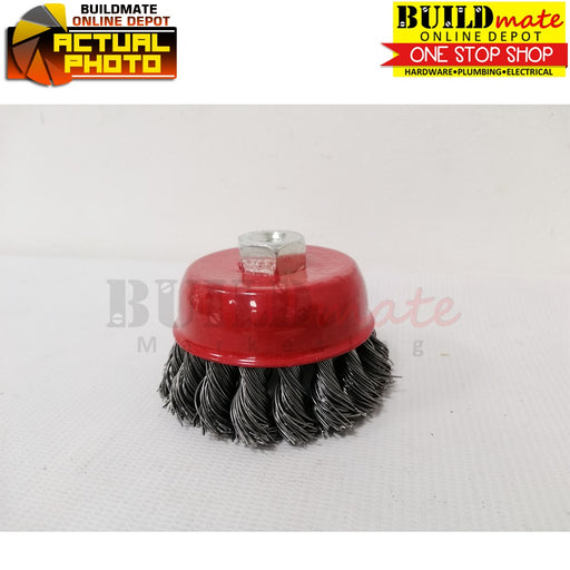PROBUILD Cup Brush CRIMPED/TWISTED 3" M10