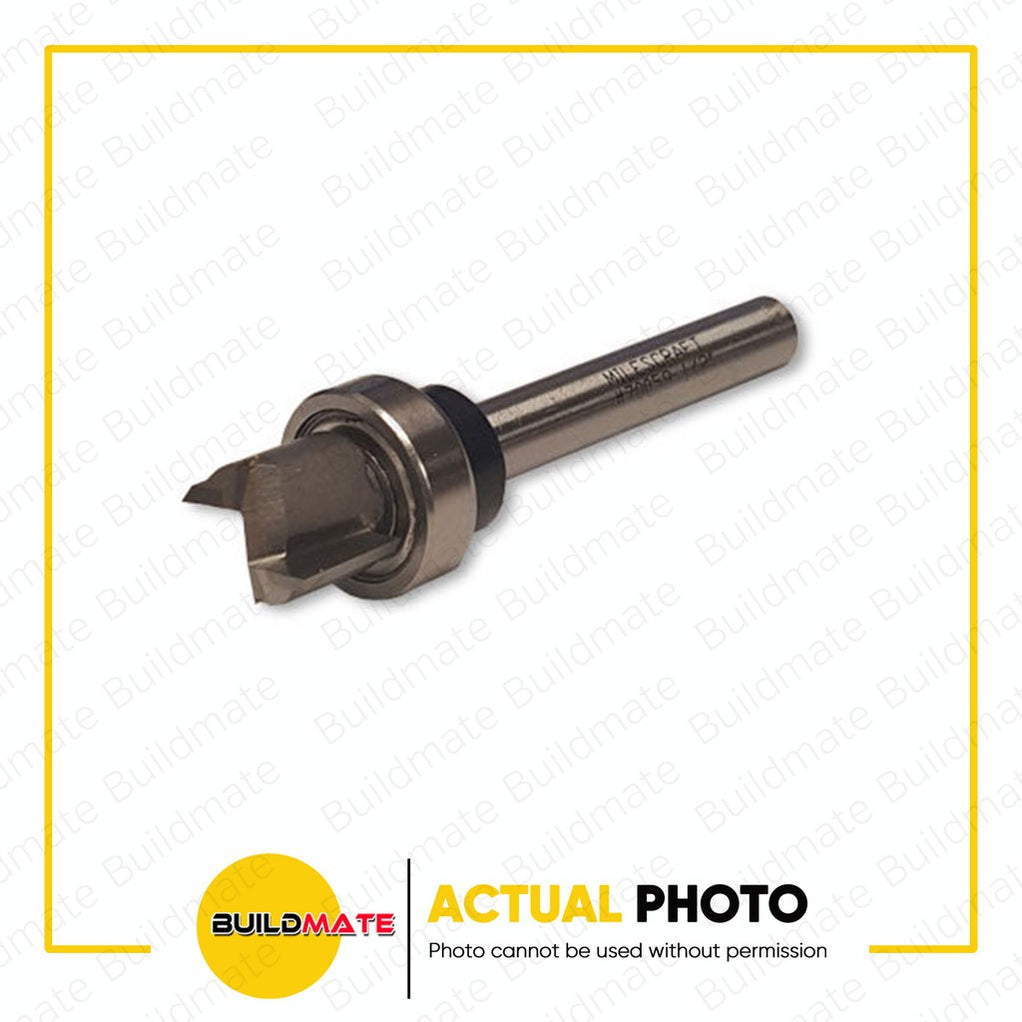 MILESCRAFT Tungsten Carbide Tipped Straight Router Bit with Bearing 1 ...