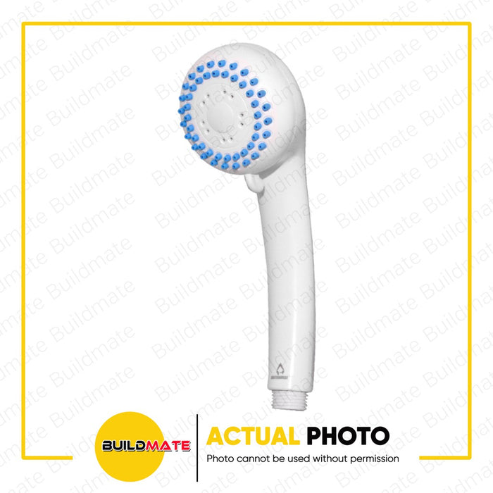 WATERHOUSE by POWERHOUSE ABS 3 Function Single Shower Head WHITE P102-1 •BUILDMATE• PHWH