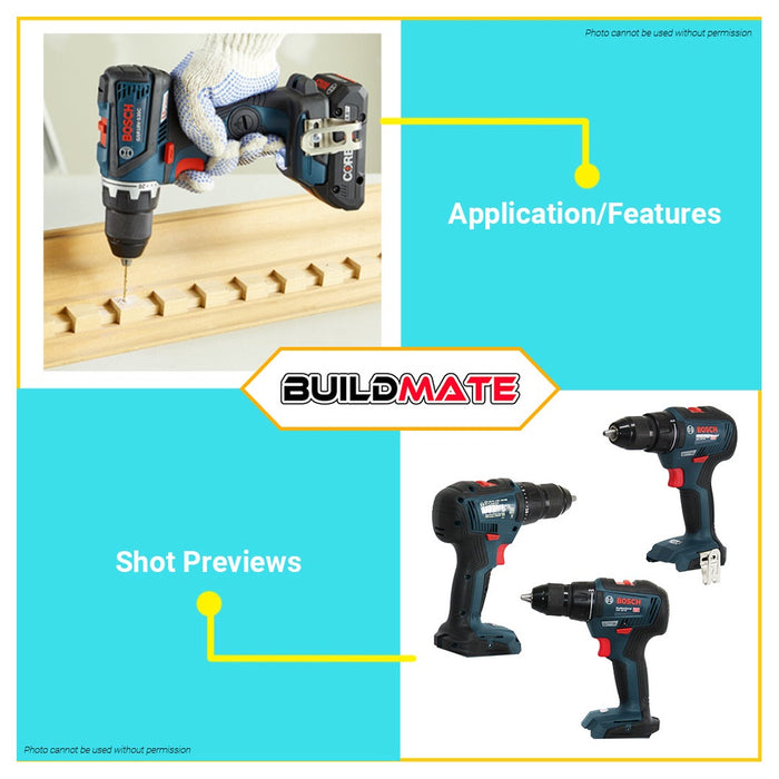BOSCH Professional Lithium Ion Li-Ion Cordless Drill Driver GSR 18V-50 06019H5082 •BUILDMATE• BLC