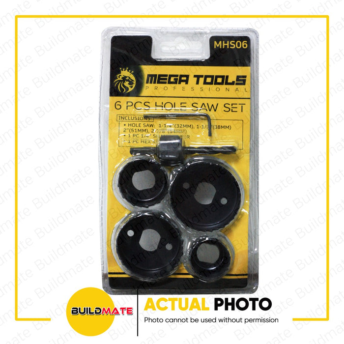 PROMAN / MEGA Hole Saw 6PCS SET SOLD PER SET •BUILDMATE•