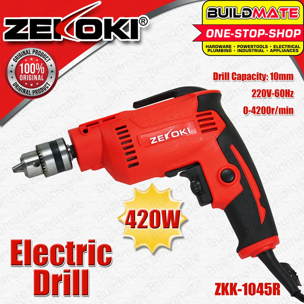 ZEKOKI Electric Drill 3/8" 450W ZKK1045PD ZKK1045R 100 ORIGINAL