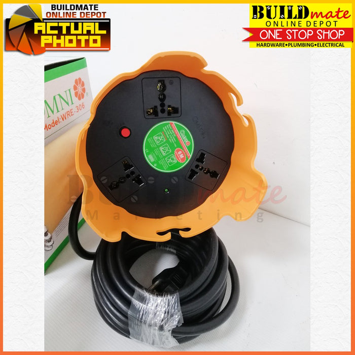 OMNI PRO Series Heavy Duty Rain-Proof Extension Cord Power Strip 15A MAX WRE-306 •BUILDMATE•