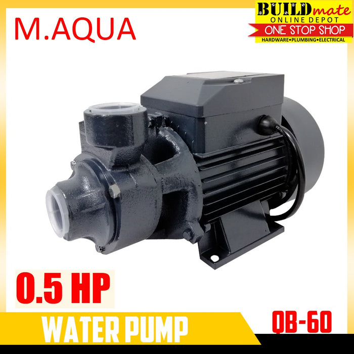 Water Peripheral Jet Booster Pump 0.5HP QB-60 QB60 M AQUA / FUJIMA / MARFLO •BUILDMATE•