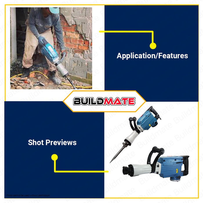 DONG CHENG Electric Percussion Demolition Hammer Drill 1240W DZG03-15 •BUILDMATE•