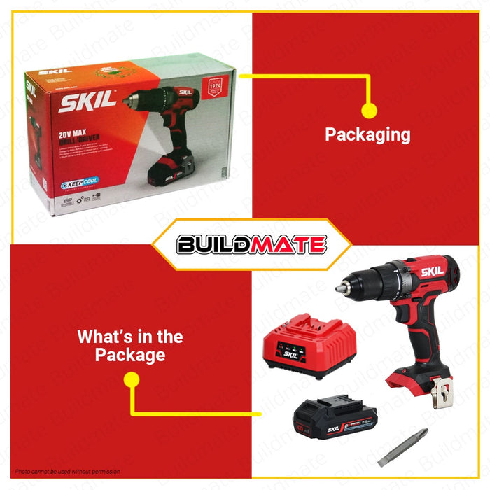 SKIL Cordless Drill/Driver 20V with 1pc Battery DD1E3010AA  •BUILDMATE•