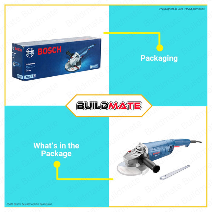 Bosch Professional 2200W 230mm M14 Heavy Duty Large Angle Grinder GWS 2200-230H 06018C10K0 BPT