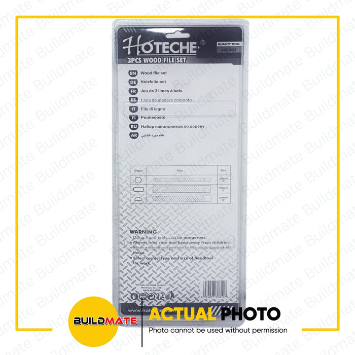 HOTECHE 3PCS/SET Wood File Set 403003 •BUILDMATE•