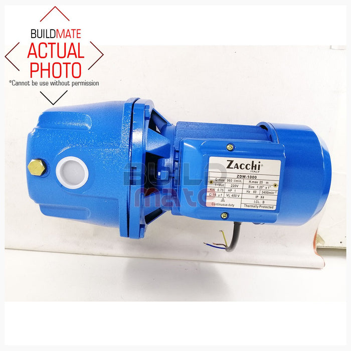 ZACCHI Self Priming Deep Well Water Pump 1HP 0.75KW ZDW-1000 •BUILDMATE•