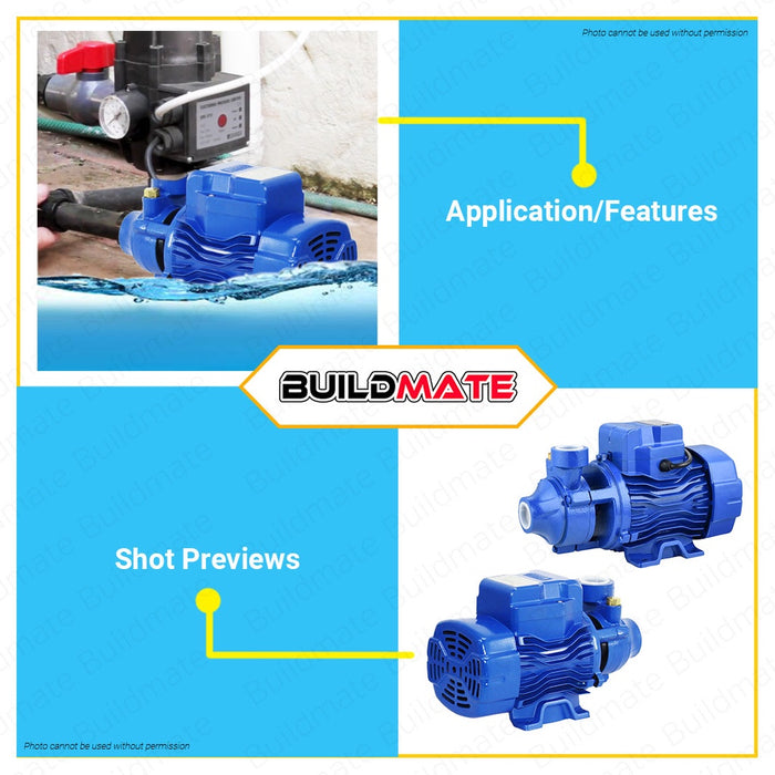 DAYUAN ITALY Peripheral Water Booster Jet Pump 0.5HP DKM60-1B •BUILDMATE•