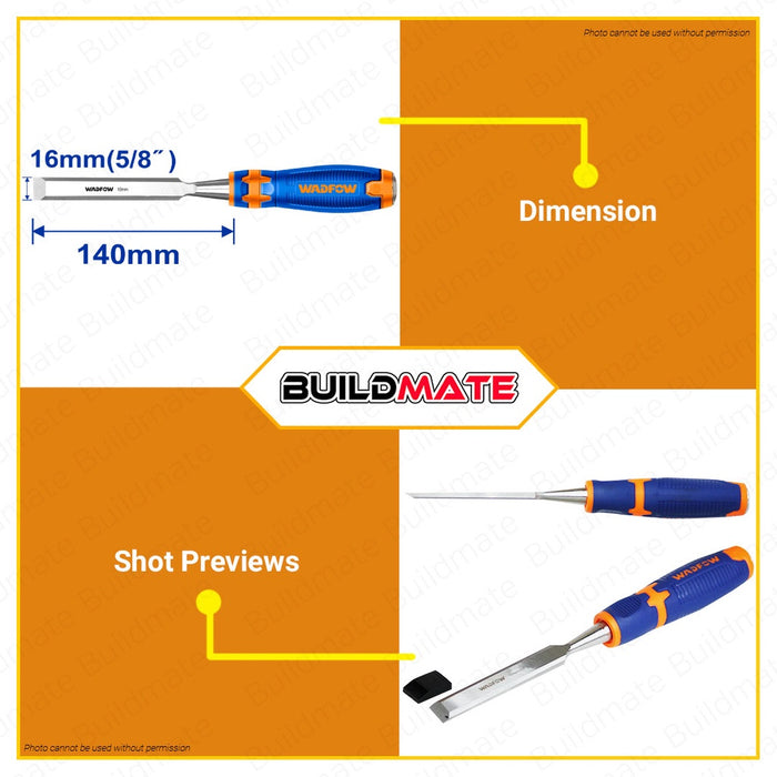 WADFOW Wood Chisel 6mm 9mm 12mm 14mm 16mm 19mm 22mm 25mm [SOLD PER PIECE] •BUILDMATE• WHT