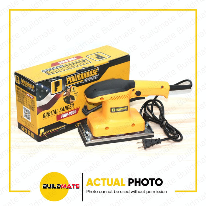 POWERHOUSE Orbital Finish Sander Wood Sanding 250W 185x93mm PHM-9035 + FREE YUKO GOGGLES PHPT