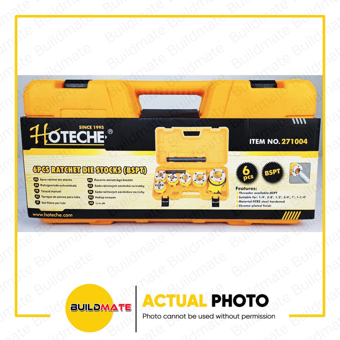 HOTECHE Ratchet Die Stock 6PCS/SET 271004 •BUILDMATE•