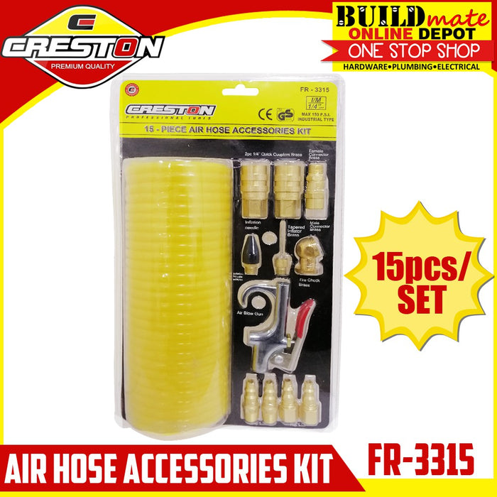 CRESTON Air Hose Accessories KIT 15pcs/SET FR-3315