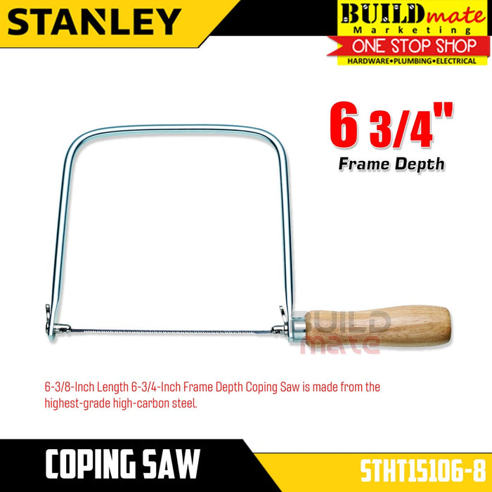STANLEY Coping Saw 6 3/4" 170mm (360°) STHT15106-8 •BUILDMATE• SHT