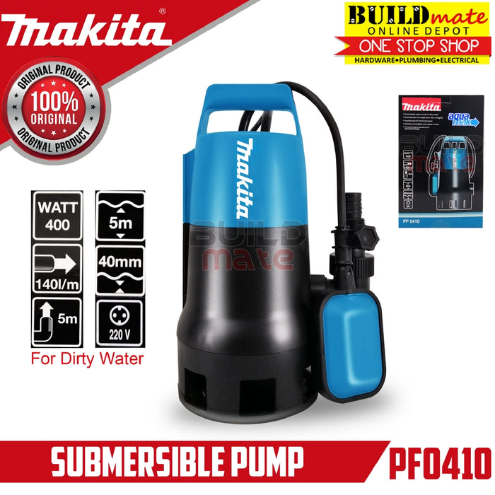 MAKITA Dirty Water Submersible Pump PF0410 •BUILDMATE•