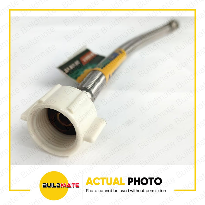 WATERHOUSE by POWERHOUSE Stainless Flexible Hose For Water Closet 3/8" x 7/87" x 12" •BUILDMATE•
