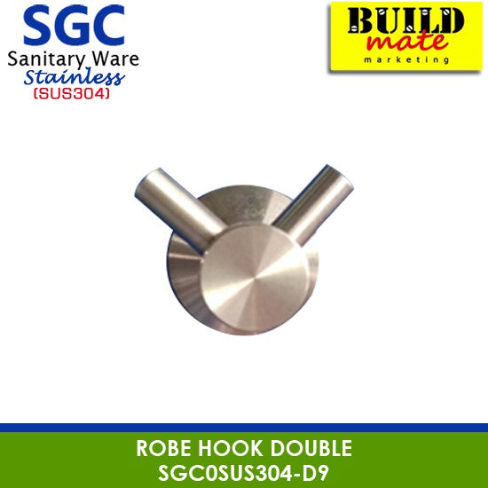 S.G.C. Robe Hook Double S.G.C.-SUS304-D9