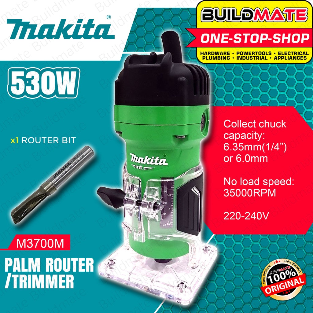 MAKITA Original Palm Router Trimmer 530W M3700B BUILDMATE