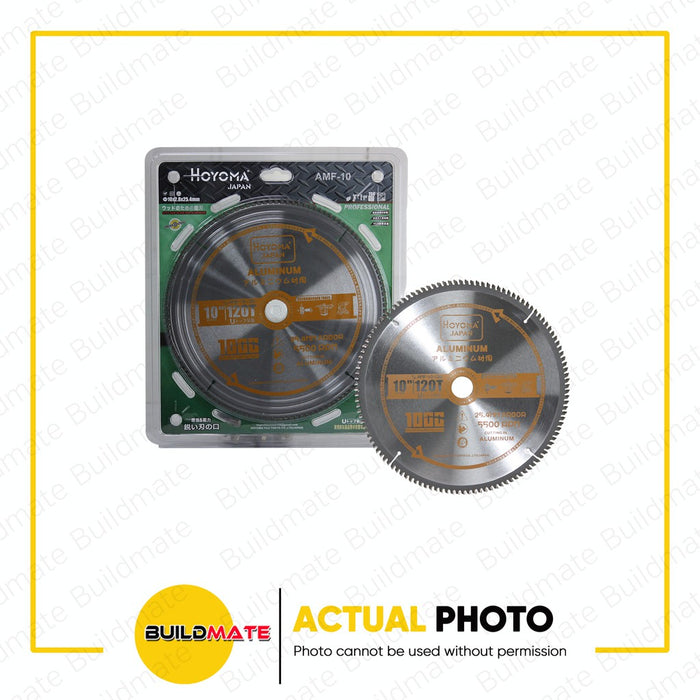 HOYOMA JAPAN TCT Saw Aluminum Miter Saw Blade 10" X 120T Aluminum & Plastic Cutting Circular Saw Blade AMF-10-120 •