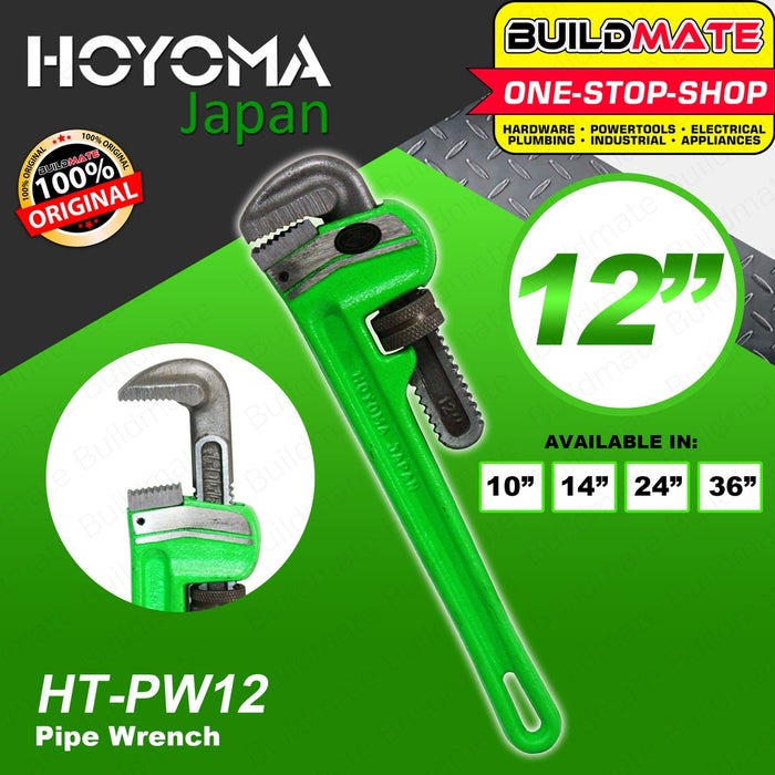 HOYOMA JAPAN Pipe Wrench Wrenches 12" HT-PW12 AUTHENTIC 100% ORIGINAL / AUTHENTIC •BUILDMATE•