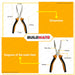 Hoteche Long Nose Plier Pliers 8" inches HTC-100106 •BUILDMATE•