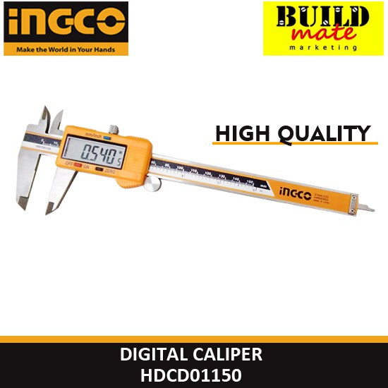 BUILDMATE Ingco Digital Caliper 0-150mm Range Metric/Inch System Conversion Ruler HDCD01150 • IHT