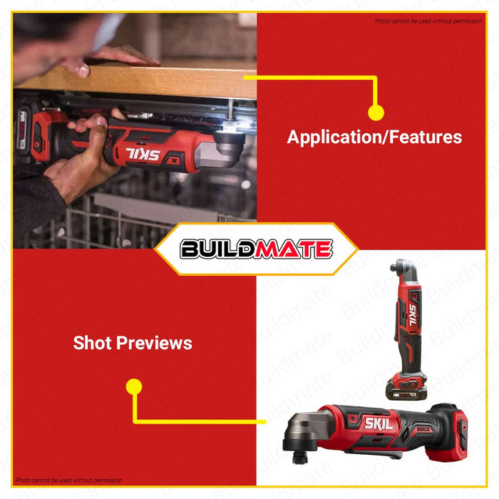 SKIL Hex Angle Impact Drill Driver BL 12V with Battery and Charger RI5745C-10 •BUILDMATE•