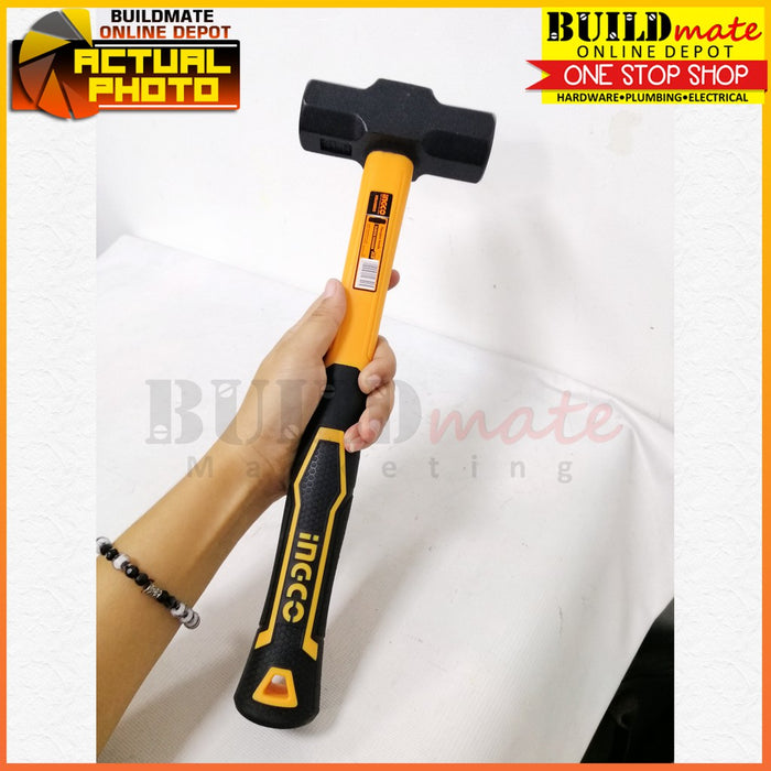 INGCO Sledge Hammer Stoning Maso 3Lbs Carbon Steel w/ Fiberglass Handle HSLH8803 •BUILDMATE• IHT