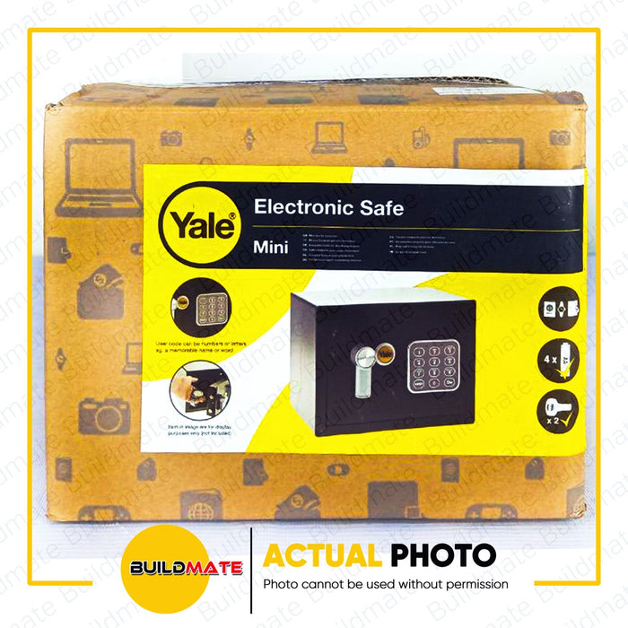 YALE Mini Electronic Value Safe YSV-170-DB1 BLACK | BLUE •BUILDMATE•
